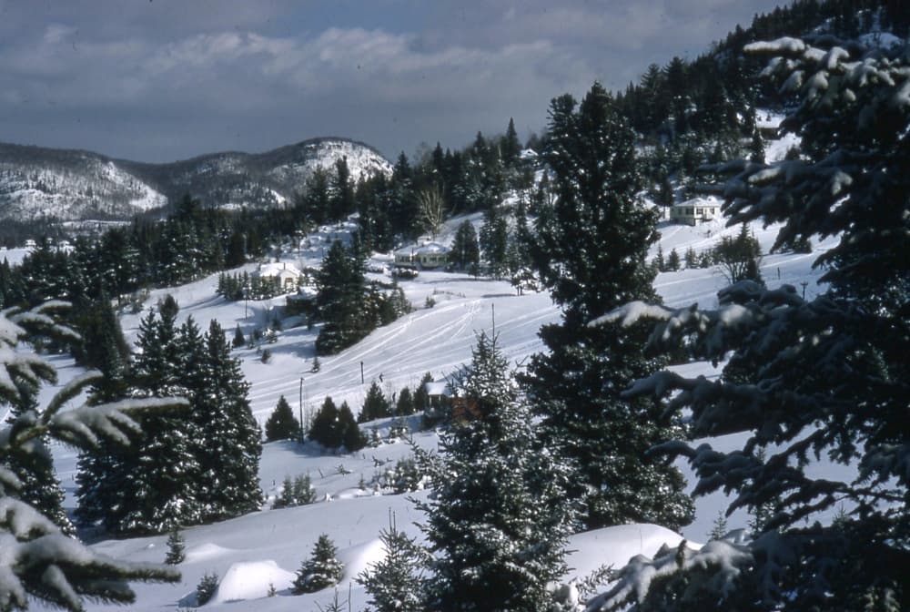 Paysage hivernal près de Sainte-Adèle, Laurentides